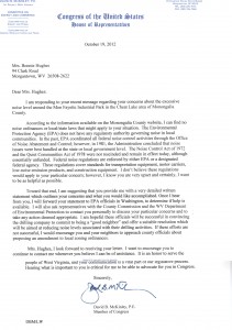 Congressman David McKinley Response